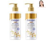 2 lociones para Le Corps Au Collagène, Crema Hidratante Anti-Rides Au Collagène, Loción Pour Le Corps Pour Les Soins De La Peau, Nourrissante, Raffermissante Et Lisse Pour Le Corps