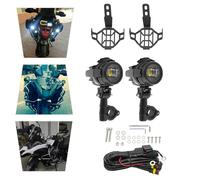 2 luces antiniebla para motocicleta. | Focos LED Luz antiniebla Faros delanteros Luces de marcha para BMW R1200GS F800GS F700GS F650FS Negro