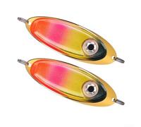 2 luces de cebo de ojo de pez para pesca impermeable inclinada que corta la luz LED de trampa, se activa al tocar el agua (color 1)