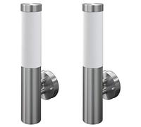 2 Luces de pared acero inoxidable resistente al agua