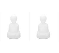 2 luces de respiración para meditación, luz de respiración de meditación visual guiada, iluminación de meditación colorida portátil, luz nocturna de silicona, ralentiza tu respiración, calma tu mente