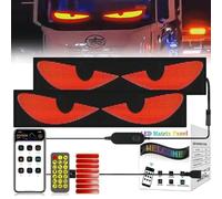2 Luces Devil Eye para Autos y Camiones, Ojo de Demonio Dinámico el Camión Devil Eyes Se Puede Personalizar con Bricolaje, Copia de Patrones, Pantalla de Película Suave LED, Control Inteligente