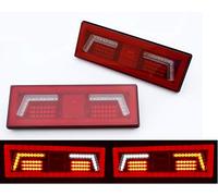 2 luces LED de posición trasera delgadas, de 12/24 V, lámparas para chasis de camión, remolque, furgoneta, caravana, autobús