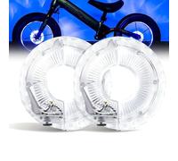 2 luces LED para buje de rueda, luces LED recargables por USB, luces de radios recargables por USB, luces de radios para scooter de equilibrio, 7 colores, 18 modos, luces impermeables para radios de