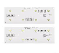 2 luces LED para refrigerador Haier BCD-625WDGEU1, pieza de repuesto 064001902A/3A, iluminación interior brillante de bajo consumo (064001902A)