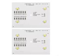 2 luces LED para refrigerador Haier BCD-625WDGEU1, pieza de repuesto 064001902A/3A, iluminación interior brillante de bajo consumo (064001903A)