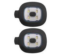 2 luces LED recargables por USB para gorro, linterna frontal reemplazable, ideal para hombres y mujeres.