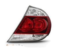 2 Luces traseras derechas del Lado del Pasajero, Lente roja Transparente, Carcasa cromada, Freno, para Toyota Camry Base/LE/SE/XLE 05-06 TO2801156 TO2801155