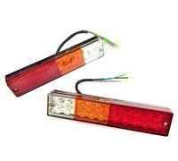 2 luces traseras LED pequeñas de 12 V 24 V para camión, tractor, caravana, autobús, ATV buggy