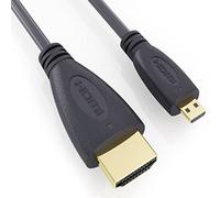 2 m/6.5 pies de alta velocidad Micro HDMI (tipo D) a HDMI (tipo A) - Cable para conectar Asus Eee Pad MeMO cámara a TV, HDTV, LCD, Plasma, Monitor con...