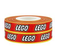 2 M x 22 mm, 50 mm, o 75 mm LEGO groguén decorativa para tartas de), diseño de Frozen, tela, rojo, amarillo, negro, 22mm wide