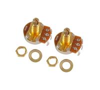 2 macetas de guitarra A500K/B500K con volúmenes cónicos para guitarra, potenciómetro lineal, parte cónica, eje corto dividido