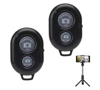 2 mandos a distancia Bluetooth, disparador y remoto para cámara y teléfono móvil, control remoto Bluetooth universal para selfies y cámaras de teléfono
