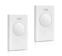 2 mandos a distancia para portón compatible con FAAC XT2 433 SLH LR - 433,92 MHz, 2 canales, color blanco, reemplazo para automatización de puertas de garaje