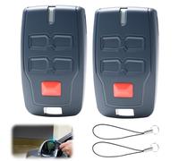 2 Mandos de Garaje para BFT 433,92 MHz Compatible con Mitto 2 B, Mitto 4, RCB02, RCB04, Clear Ice, Vineyard - Mando Universal Rolling Code para Puertas Automáticas, Portones Eléctricos y Cancelas