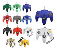 2 mandos para Nintendo 64 N64 color a elección con cable Gamepad Joypad (azul/blanco)