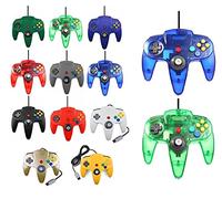 2 mandos para Nintendo 64 N64, color a elegir con cable, color verde/azul transparente