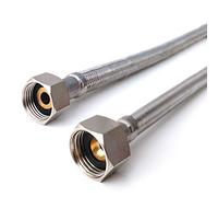 2 mangueras flexibles de conector flexible de 50 cm de longitud de 1/2 x 3/8 pulgadas