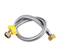 2 mangueras trenzadas flexibles de acero inoxidable 1/2 pulgada a prueba explosiones for ducha y baño para Cocina(Color C,200cm)