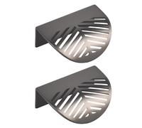 2 manijas de cocina, manijas de puerta, 60 mm x 44 mm, en forma de hoja, armario de cocina, cajones, muebles decorativos