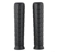 2 manijas de goma negra para carretilla, tubo redondo de 30 mm de diámetro interior, empuñaduras de repuesto con diseño de ranura antideslizante para carritos de jardín y carretillas resistentes (114