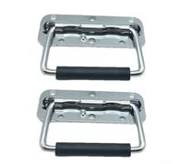 2 manijas de metal con resorte para caja de herramientas, baúl de armario y cajón de cajón, adecuadas para varias cajas