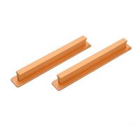 2 manijas de puerta de aleación de aluminio de fuerte sujeción, no necesita taladrar, adecuadas para varios tipos de muebles (dorado)