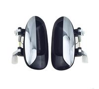 2 Manijas Exteriores Cromadas Para Puerta Delantera Trasera Izquierda Derecha Para Kia Carens 2003, 2004, 2005 2006 Antideslizante(Rear Pair)