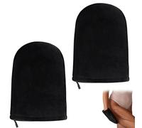 2 manoplas de bronceado, lavables con efecto suave y uniforme, reutilizables, de doble cara, reutilizables, falsas, evitan manchas en las manos para tomar el sol