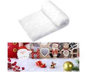 2 Mantas de Nieve con Purpurina de Navidad Manta de Nieve Artificial de Mundo Maravilloso de 40 x 32 Pulgadas Manta de Nieve Gruesa Falsa de Interior para Árbol de Navidad Invierno Pueblo