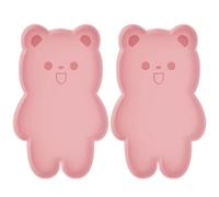 2 manteles individuales de silicona para mascotas, tapete para comida de perros, gatos, almohadilla para cuenco de agua, impermeable, fácil de lavar, grande para agua y agua con bordes elevados