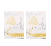 2 marcadores de metal huecos con borlas para libro (7,8x5,2 cm/3,1x2,0 pulgadas)