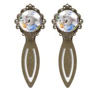 2 marcapáginas de acuarela Hello Summer Cute Koala, marcadores de libros de estilo vintage para amantes de los libros, escritores, lectores, profesores, regalos de cumpleaños para mujeres, hombres