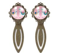2 marcapáginas de pintura rosa de la tribu de llama, marcadores de libros de estilo vintage para amantes de los libros, escritores, lectores, profesores, regalos de cumpleaños para mujeres, hombres