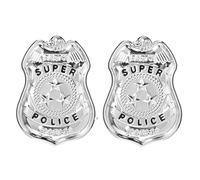 2 marcas de policía, insignias auténticas para traje de policía y accesorios de seguridad, insignia de alta calidad para coleccionistas y eventos