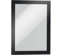 2 marcos negros duraderos, complementados con una banda magnética autoadhesiva y letras (476801)