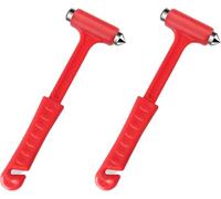 2 Martillo De Seguridad para Coche, Herramientas De Escape De Emergencia, Martillo Rompe Cristales Coche Y Cortador De Cinturón De Seguridad,Seguridad Herramienta De Salvamento para Escapar del Coche
