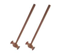 2 Martillos de Masaje Portátiles Madera, Palo Percusión Manual for Aliviar la Musculatura Todo el Cuerpo, Herramienta Terapéutica Relajación