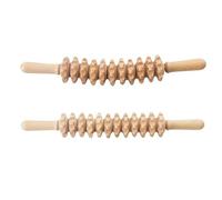 2 masajeador cuerpo entero madera, curvado y vertical, rodillo masaje largo con mango madera, para pies, piernas, espalda, celulitis, drenaje linfático, herramienta escultura, cuerpo entero disponible