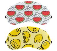 2 máscaras de ojos, antifaz para dormir de lado, color amarillo limón, suave, para mujeres y hombres, bloqueo de luz completo, sin presión para los ojos vendados