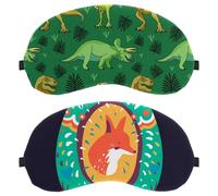 2 máscaras de ojos creativas de huevo de Pascua con patrón de zorro, para dormir de lado, máscara suave para dormir para mujeres y hombres, bloqueo de luz completo, cero presión, venda nocturna
