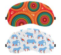 2 máscaras de ojos para dormir de lado, máscara de dormir, máscara de ojos de animales salvajes, cubierta suave para viajes, siesta, avión, bloqueo de luz