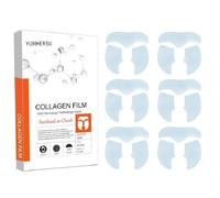 2 máscaras de película de colágeno soluble, reafirmante e iluminadora con colágeno hidrolizado, reduce las arrugas para todos los tipos de piel, ideal para el hogar, viajes y cuidado diario