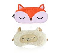 2 máscaras para dormir 3D con diseño de animales, antifaz para dormir para niños, antifaz para dormir para mujer, de viaje