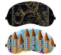 2 máscaras para dormir, antifaz para dormir con bloqueo de luz para mujeres y hombres, torres de caramelo y helado con diferentes sabores vendados nocturnos, cubierta transpirable para los ojos