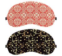 2 máscaras para dormir, antifaz para dormir con bloqueo de luz para mujeres y hombres, vendas nocturnas, formas florales, cubrebocas transpirable