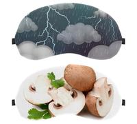 2 máscaras para dormir, deliciosas setas frescas comestibles, bloquean completamente la luz para dormir de lado, cero presión ocular con los ojos vendados, cubierta ajustable para sombra de ojos