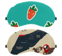 2 máscaras para dormir, mapa de Israel y ubicación del país de la franja de Gaza, máscara de ojos para hombres y mujeres, antifaz transpirable para dormir, cero presión ocular para dormir