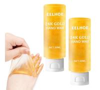 2 mascarillas de mano de miel exfoliante hidratante, reparación, máscara de mano de oro de 24 quilates, exfoliante, reparación para piel áspera para hombres y mujeres (2 unidades)