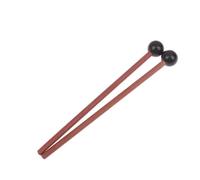 2 mazos de acero para tambor de lengua, mazos de percusión de goma Glockenspiel, palos de percusión de madera para bateristas y practicantes